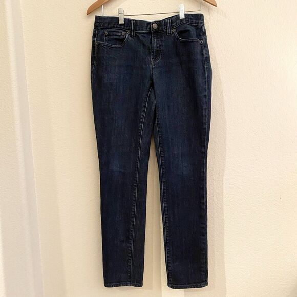 J. Crew Toothpick Skinny Ankle Dark Wash Jeans Womens Size 30 Blue Stretch - Picture 7 of 10